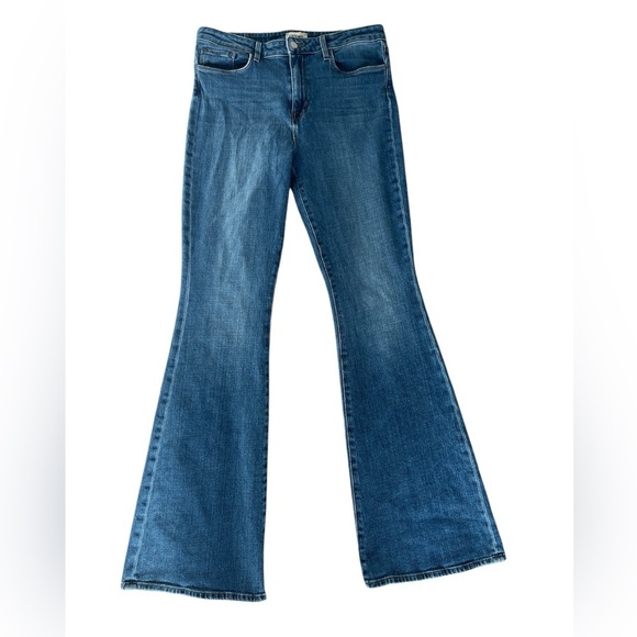Ladies L’Agence Flare Medium Wash Jeans Size 31 - Picture 1 of 7